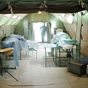 Disinfection in Military - virus, disease, infection, contagion outbreak prevention