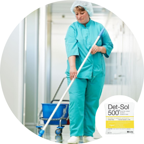 Det Sol 500 - Disinfectant for Hospitals, Institutions, Pathology, Medical, Disaster Aid