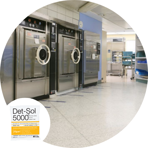 Det Sol 5000 - Disinfectant for Hospitals, Institutions, Pathology, Medical, Disaster Aid