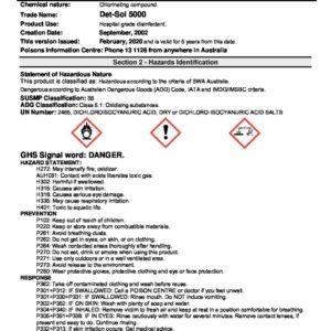 Det-Sol 5000 - Eucalip Group Hospital-Grade Disinfectant